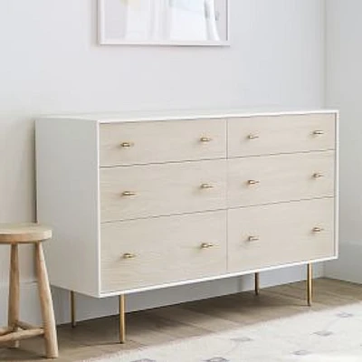 Modernist, Extra Wide Dresser, White + Winter Wood, WE Kids