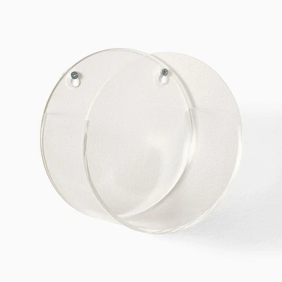 Acrylic Wall Pocket, Clear, Small, 7"