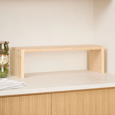 Kitchen Shelf Riser Medium Maple