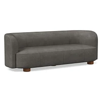 Laurent 76" Sofa, Saddle Leather, Nut, Bld