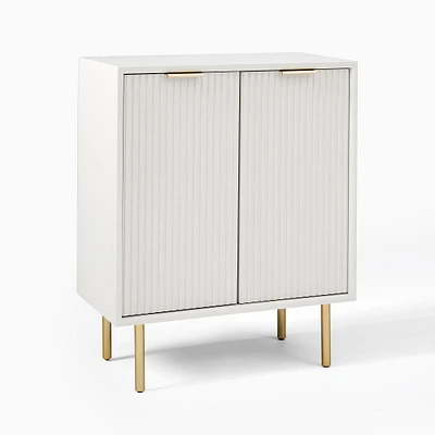 Quinn 27.4" Entry Cabinet, Haze, Antique Brass