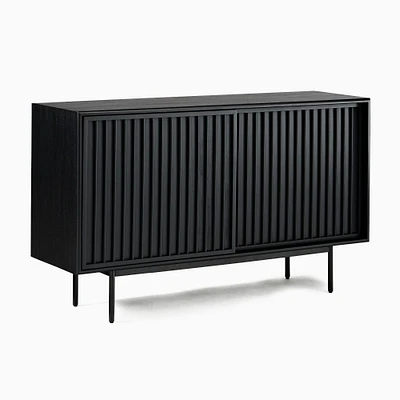 Slatted 60" Buffet, Black