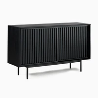 Open Box: Slatted Buffet, Black, Black