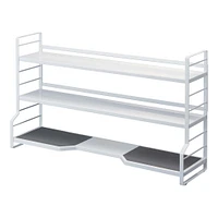 Yamazaki Tower Countertop 3-Shelf Rack, White