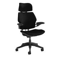 Humanscale Freedom Task Chair with Headrest Graphite Frame Corde 4; Black