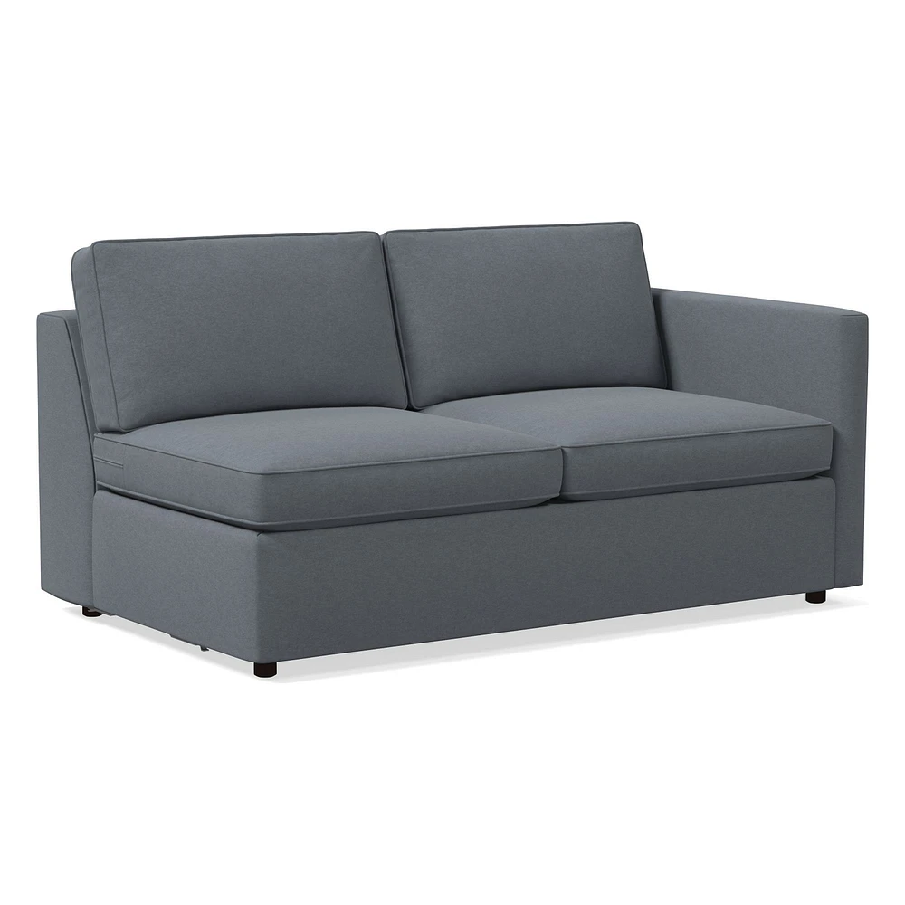 Chip & Dent: Harris RA 65" Sofa, Poly, Performance Velvet, Graphite