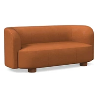 Laurent 76" Sofa, Saddle Leather, Nut, Bld