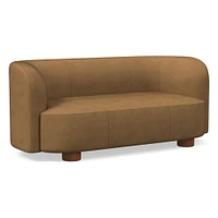 Laurent 76" Sofa, Saddle Leather, Nut, Bld