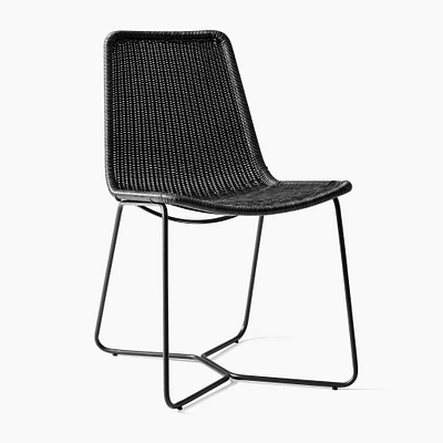 Outdoor Slope Collection Charcoal Dining Chair