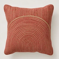 Outdoor Woven Arches Pillow, 20"x20