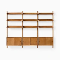 Mid-Century Modular Storage Bookshelf, Acorn