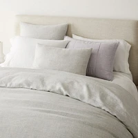 European Flax Linen Full/Queen Duvet, White