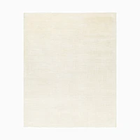 WE Handknotted Solid Rug, Alabaster, 6'x9'