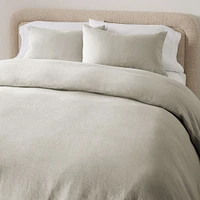 European Flax Linen Full/Queen Duvet, White