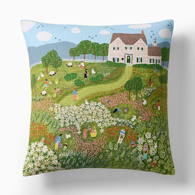 Nicole Cicak Egg Hunt Pillow Cover, 20x20, Multi