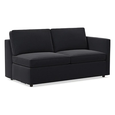 Open Box: Harris Petite RA 65" Sofa, Poly, Performance Velvet, Black, Concealed Supports