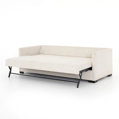 Denaee 86.5" Sleeper Sofa, Alameda Snow White, Full