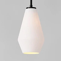 Sculptural Glass Shade, Geo Mini, Clear 6"