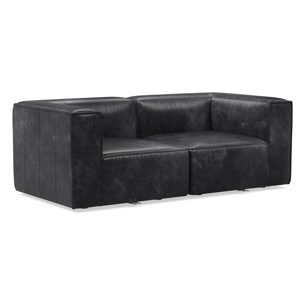 Remi 72" Modular Sofa, Leather