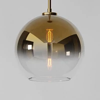 Sculptural Glass Shade, Geo Mini, Clear 6"