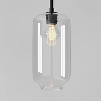 Sculptural Glass Shade, Geo Mini, Clear 6"