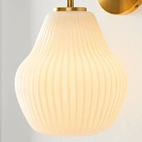Sculptural Glass Shade, Geo Mini, Clear 6"