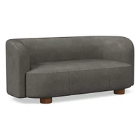 Laurent 76" Sofa, Saddle Leather, Nut, Bld