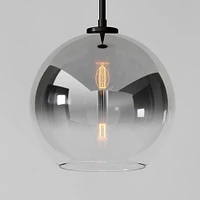 Sculptural Glass Shade, Geo Mini, Clear 6"