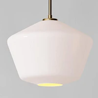 Sculptural Glass Shade, Geo Mini, Clear 6"