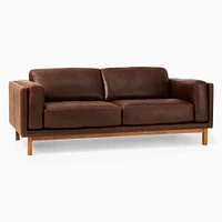 Dekalb 96" Sofa Poly Ludlow Leather Black Ac