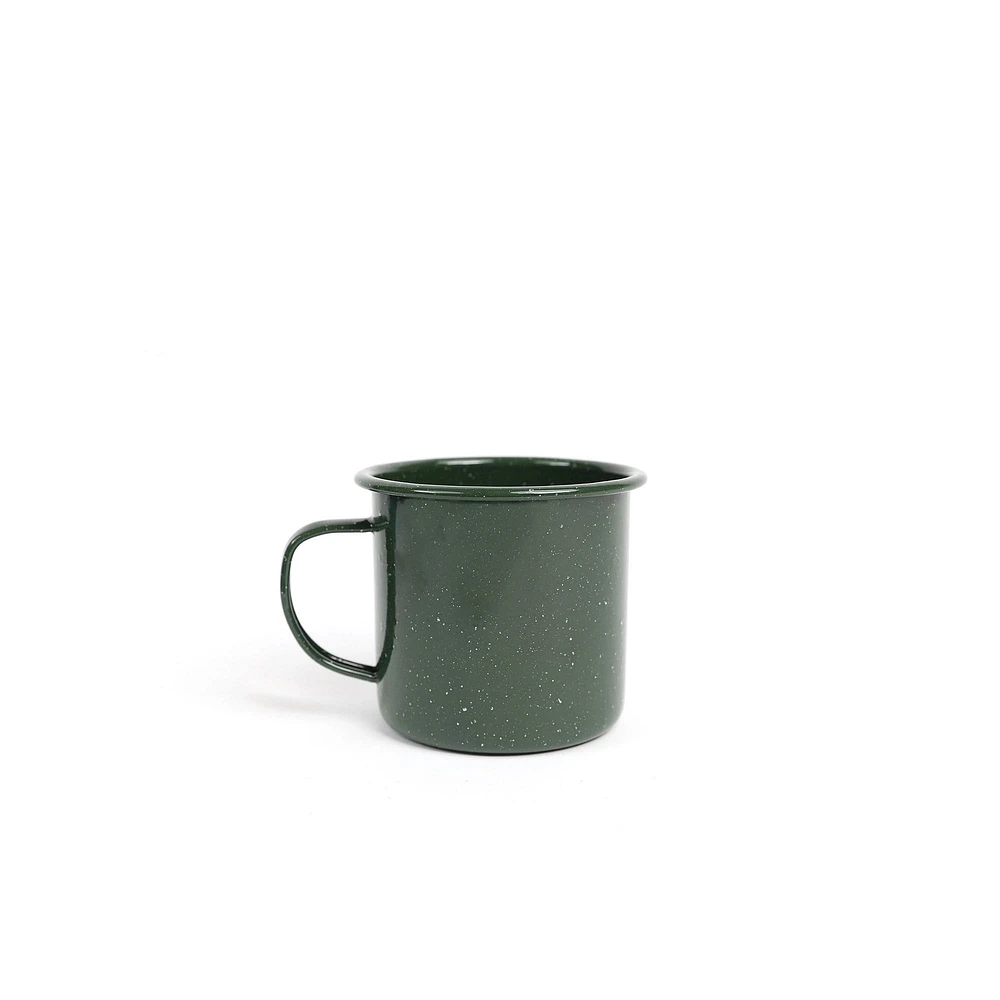 Stinson Speckle Enamel Mug, Black, Set Of 4