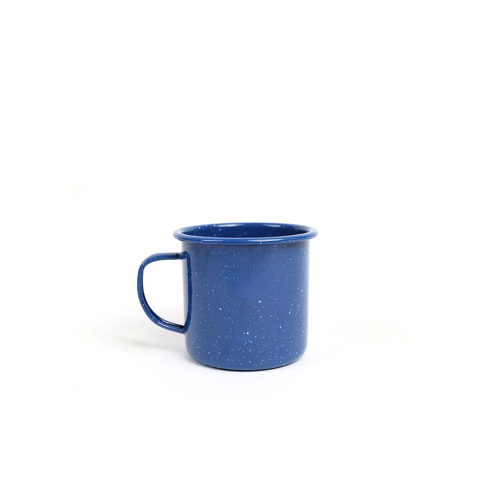 Stinson Speckle Enamel Mug, Black, Set Of 4