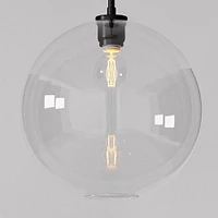 Sculptural Glass Shade, Geo Mini, Clear 6"