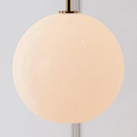 Sculptural Glass Shade, Geo Mini, Clear 6"