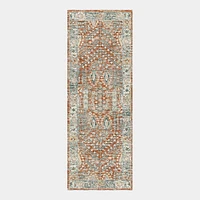 Distressed Nadine Handwoven Rug, 5x8, Icy Teal