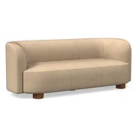 Laurent 76" Sofa, Saddle Leather, Nut, Bld