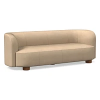 Laurent 76" Sofa, Saddle Leather, Nut, Bld