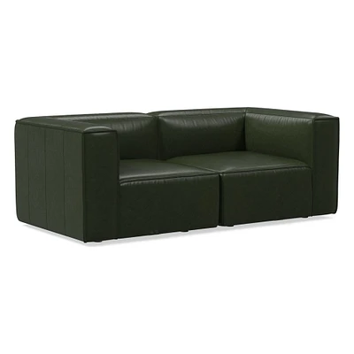 Remi Sectional Set 11: Corner, Memory Foam, Saddle Leather, Oxblood, Concealed Support