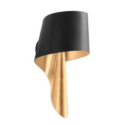 Clifford 9.5" Soft Black 1-Light Sconce