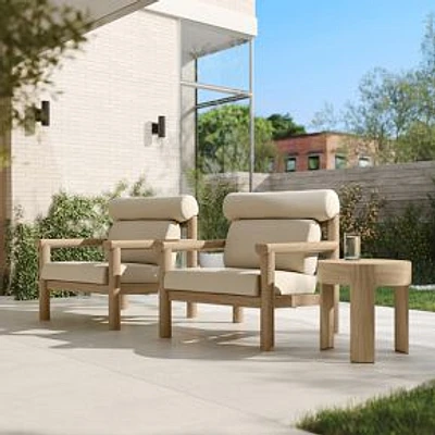 Cusco Outdoor Outdoor Lounge Chair, Reef, Alabaster