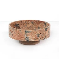 Marble Fray Bowl, Red Dune