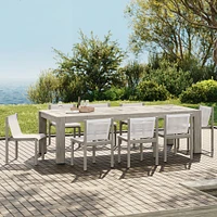 Telluride Extendable Dining Table and 8 Cusco Chairs, Reef