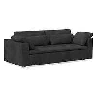 Harmony Modular 82" Bench Cushion Sofa, Standard Depth, Saddle Leather, Nut