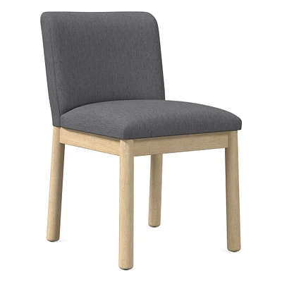 Open Box: Hargrove Side Chair, Yarn Dyed Linen Weave, Alabaster, Dune