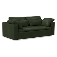 Harmony Modular 82" Bench Cushion Sofa, Standard Depth, Saddle Leather, Nut