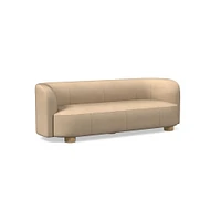 Laurent 76" Sofa, Saddle Leather, Nut, Bld