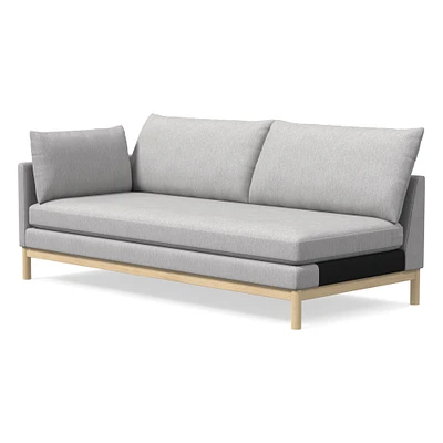 Open Box: Hargrove LA Sofa, Down, Performance Coastal Linen, Frost Gray, Dune