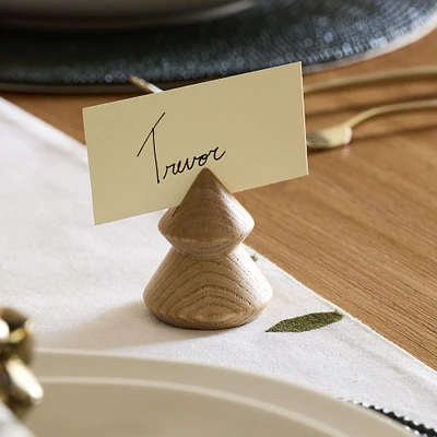 Tiered Tree Wood Placecard Holder, Set of 4