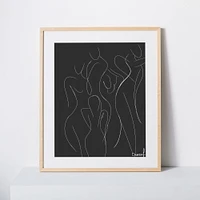 Bridesmaids, Black Frame, 16x20