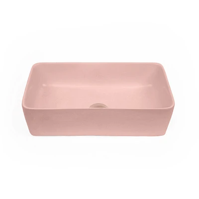 Reno Rectangle Handmade Vessel Sink, Licorice